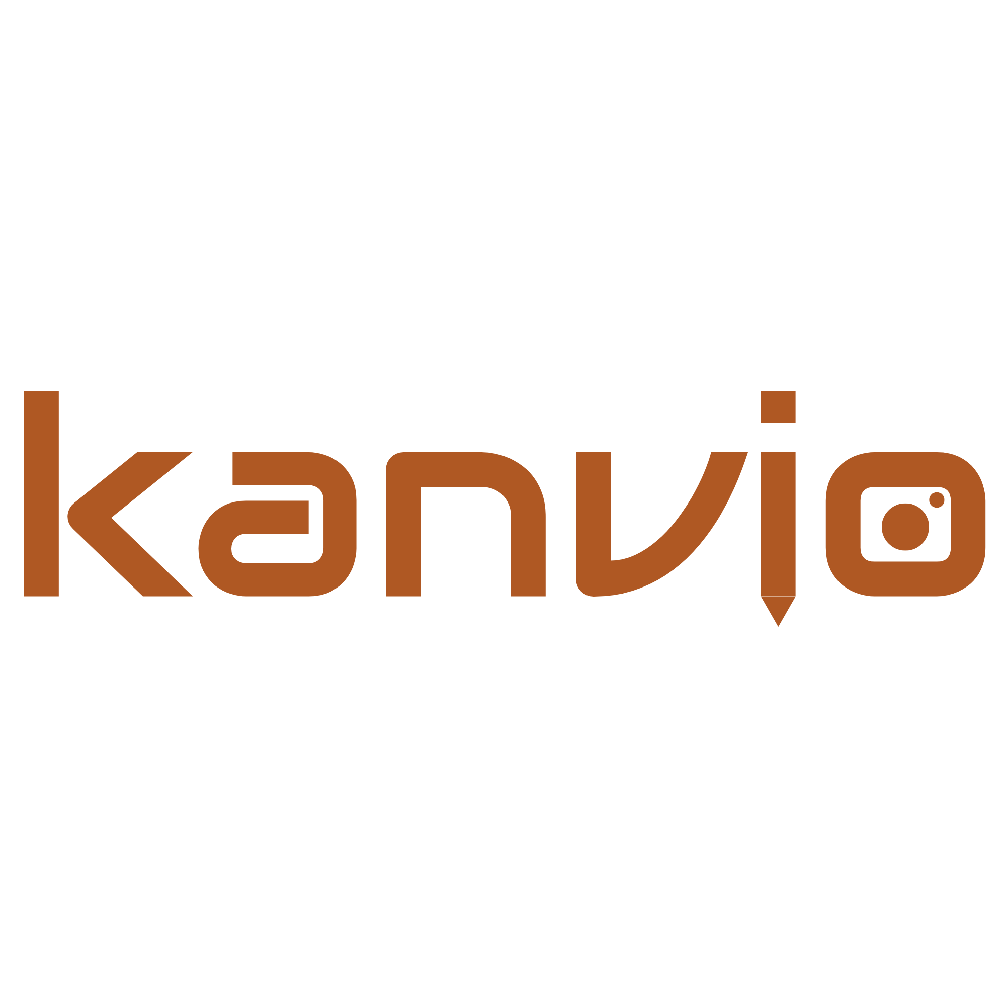 Kanvio logo on dark background